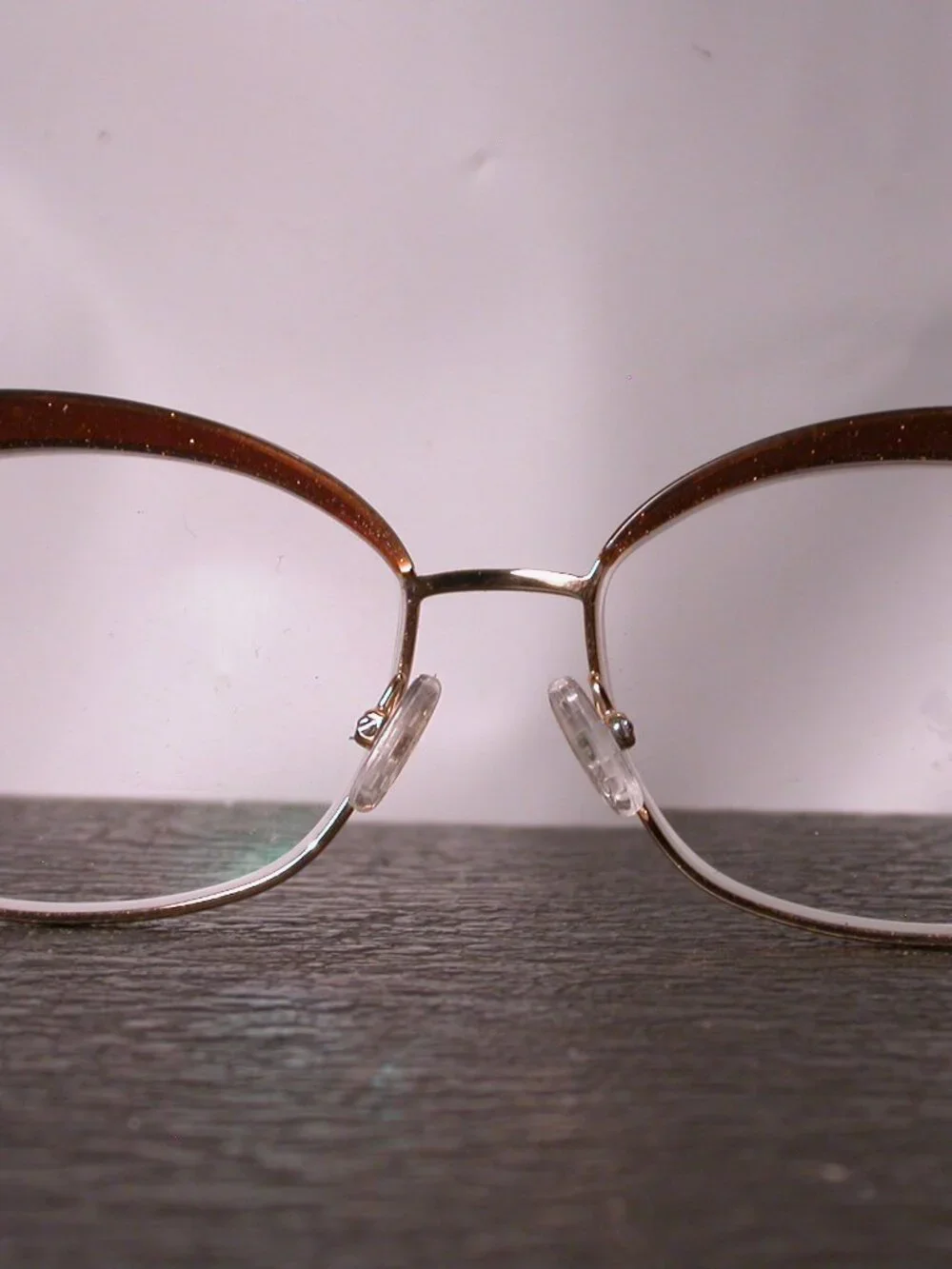 WOOW Good Mood Gold and Glitter Brown Eyeglasses Frames